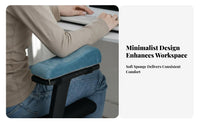 High Resilience Chair Armrest Heightening Pad Non-Slip Bottom Memory Foam Armrest Pad Breathable Material Office Chair Arm Cushion for Gamers, Students, Study