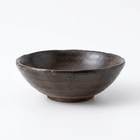Wabi-Sabi Ceramic Bowl, Black, New Chinese Style