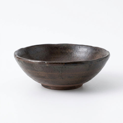 Wabi-Sabi Ceramic Bowl, Black, New Chinese Style