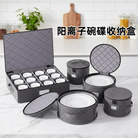 Round Zipper Lid Storage Box Set for Kitchen and Travel