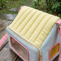 Parrot Travel Bag for Cockatiel and Parakeet Travel Bag, Bird Outing Bag with Standing Perch, Removable Tray and Shoulder Strap for Small Bird