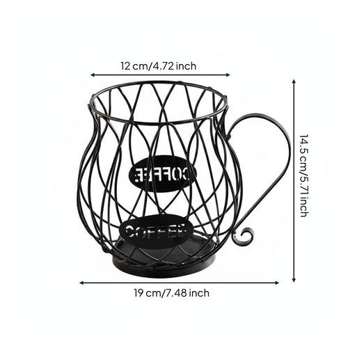 Countertop Coffee Holder Space Saving Coffee Pod Storage Organizer for Kitchen