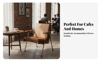 Minimalist Iron Armchair Mechanical & Aesthetic Single Sofa Retro Artistic Design Light Luxury for Homeowners, Adults, Cafe