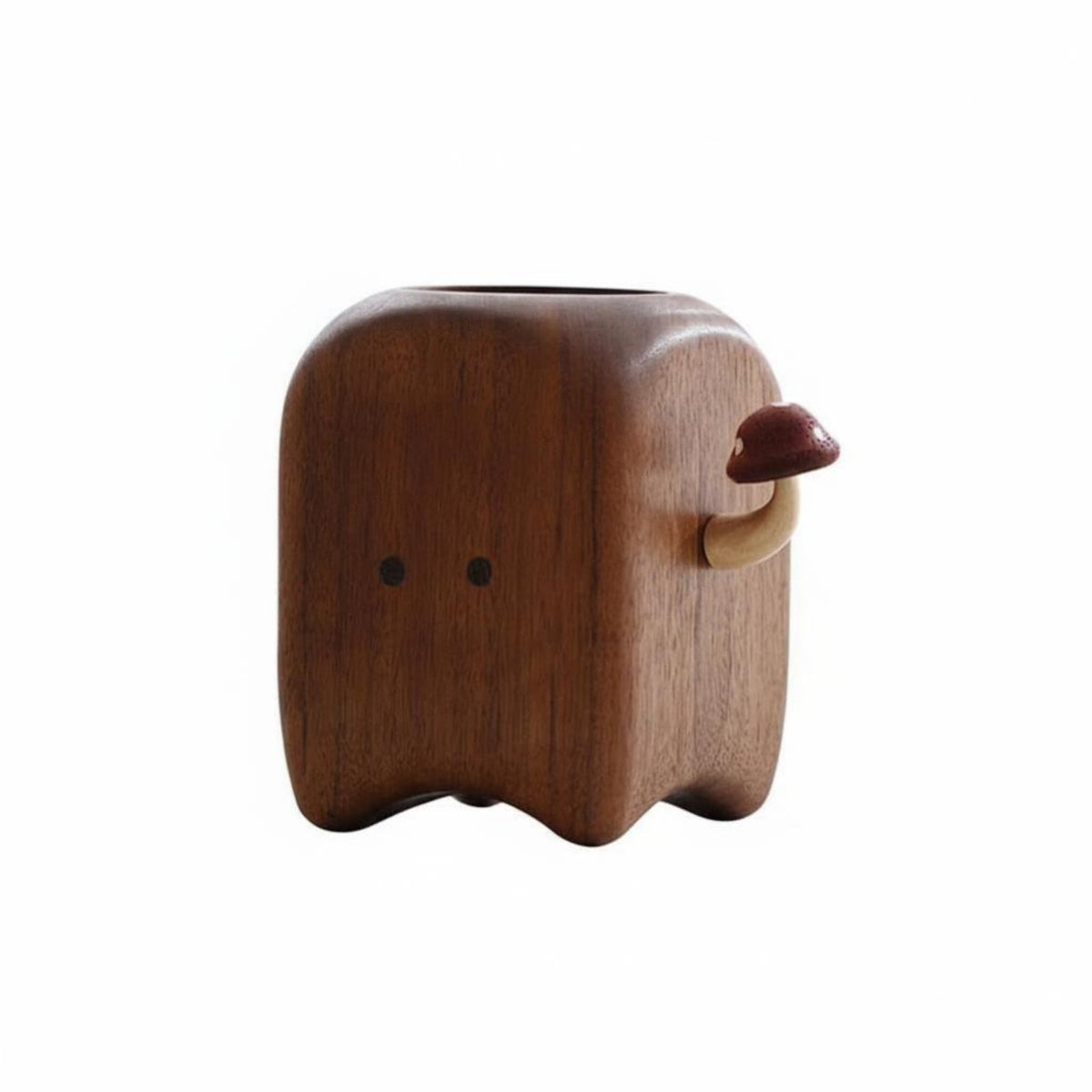 Solid Wood Utensil Cup Creative Gift Whimsical Desk Organizer Multi-Functional