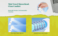 High-pressure travel shower head
