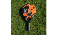 Sand Court Racket Carbon Fiber Paddle Lightweight Carbon Fiber Perforated Paddle Racket for Beginners, Outdoor