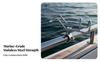 Stainless Steel Trolling Rod Holder Stainless Steel Boat Rod Holder Boating Accessory Rust Resistant