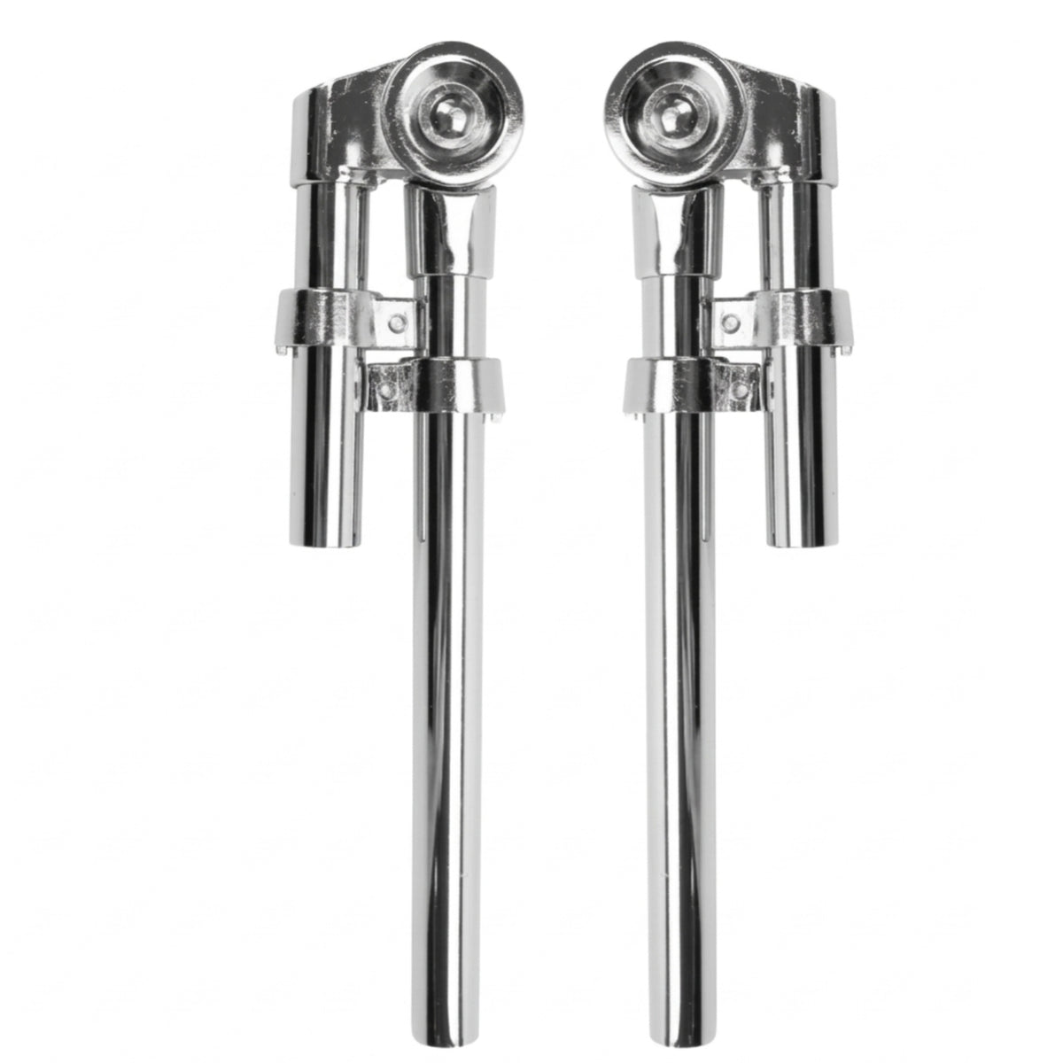 Drum Mounting Bracket Chrome-Finished Tom Mount with Clamp Rust-Resistant Tom Drum Mount for Drummers