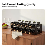 Vino Bottle Display Stand Decorative Vino Display Stand Stylish Design Household Storage for Homeowners, Adults, Home Bar, Dining Room, Kitchen