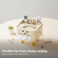 Multifunctional Tissue Box Modern Design Tissue Box with Organizer long-lasting