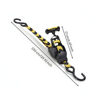 Tangle-Tangle-Resistant Tie-down Strap with T-Handle Easy to Use Self-Retracting Tie-down Straps Heavy-Duty Retractable Cargo Strap Reliable for Trailers