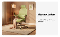 Ergonomic Desk Seat Compact Size Swivel Chair Adjustable Armrests for Study Room