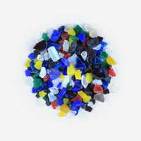 COE90 Fusing Glass Multi-Multicolor Blend Microwave Oven Glass Pieces Hot-Melt for Crafters, Home Studio, Art Projects