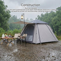 Automatic Folding Tent Ventilated Outdoor Shelter Taped Seams