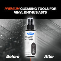 Record Cleaner Care Kit with Cleaning Spray for Phonographs