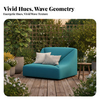Wave-Shaped Sectional Sand moundInspired Inspired Shape Interchangeable Sofa Modern and Design Designer Piece for Families