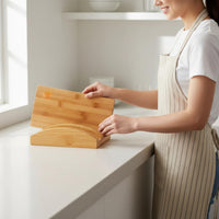 Bamboo Board Holder Space-Saving Household Storage Minimalist Design