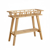 Multi-Tier Pot Shelf Nordic Aesthetic Flower Rack Stable and Sturdy for Balcony