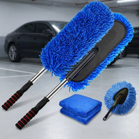 RV Wash Mop, Car Wash Brush for RV Truck SUV, Long Handle Chenille Microfiber Car Wash Mop, Telescopic 70-85cm Stainless Steel Handle