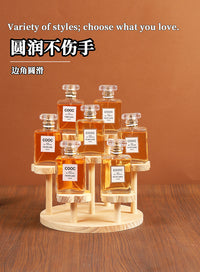 现货木质盲盒收纳架七展位防尘乐高手办摆件展示柜泡泡玛特展示架
