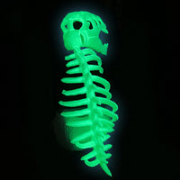Dinosaur Skull Headpiece Glow-in-the-Dark Spine Back Piece Influenced dinosaur Outfit for Halloween