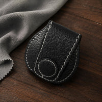 Leather Chalk Bag Contrast Stitching Sport Gear Long-Lasting