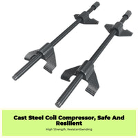Coil Coil Compressor, robust pressure support removal tool, universal coil system repair, safety jaws, suitable for use with cars and motorcycles