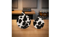 2 Pieces Drum Mute Pad with Magnetic Leather Attractive Drum Mute Noise Reducing Practice Pads Easy Installation Accessory