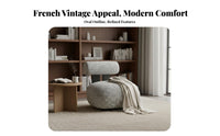 Hippo-Shaped Armchair Sturdy Construction Living Room Furniture Soft to the Feel High-Resilient for Homeowners