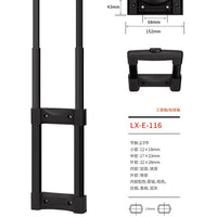Aluminum Alloy Telescopic Luggage Handle with Wheels