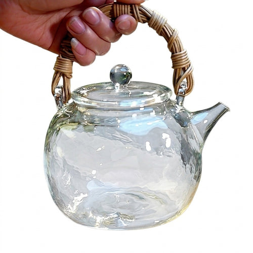 Glass Stovetop Teapot, Light Luxury Retro Style