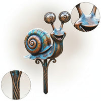 Garden Stake with Spiral Shell Metal Garden Stake Sturdy for Flower Beds