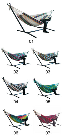 支架帆布吊床便携组装吊床户外旅行沙滩吊床hammock with stand