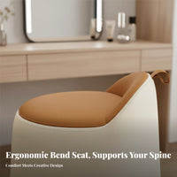 revolving Makeup Chair Minimalist Design Vanity Stool Stable Base for vanity area
