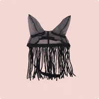 Ear Bonnet with Fringe Summer Use Horse Ear Bonnet Breathable Mesh for Pasture