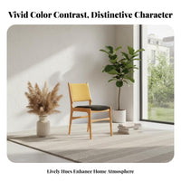Upholstered Backrest Chair Mid-Century Eraperiod Modern Home Seating Nordic with Aesthetic Curved Exteriorline for Design Lovers