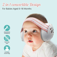Baby Noise Cancelling Ear Muffs, Kids Hearing Protection Headphones for Sleep and Noise Reduction