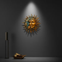 Celestial Metal Wall Art Indoor Outdoor Celestial Wall Hanging for Living Room