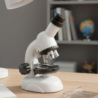 1200X Zooming Device Kit Optical Lens Children's Science Zooming Device Set with Sample Slides for Classroom