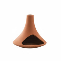 Heat Resistant Palo Sacred Holder Minimalist Design Ceramic Sage Burner Terracotta Incense Chimney for Meditation Practitioners, Spa, Altar