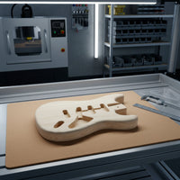 Routed Cavities S and T Style Guitar Body Sanded Unfinished Guitar Body Polished for Repair Hobbyists