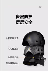 德国儿童滑雪头盔雪盔护目镜一体套装轻盈保暖安全护颈滑雪装备