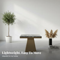 Light Luxury Design C-Shaped Slide-Under Stand Movable Sofa Side Table Modern design Living Room Furniture adaptable for Apartment Dwellers, Homeowners, Remote Workers, Small Spaces, Bedroom, Home Office