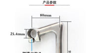 死飞车把立 复古车鹅颈把立80*25.4*22.2*180L公路车自行车把立管.