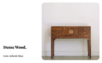 Long Narrow Altar Table New Chinese Appearance Narrow Hall Table Table Retro Artistic Modern Minimalist Design for Hallway