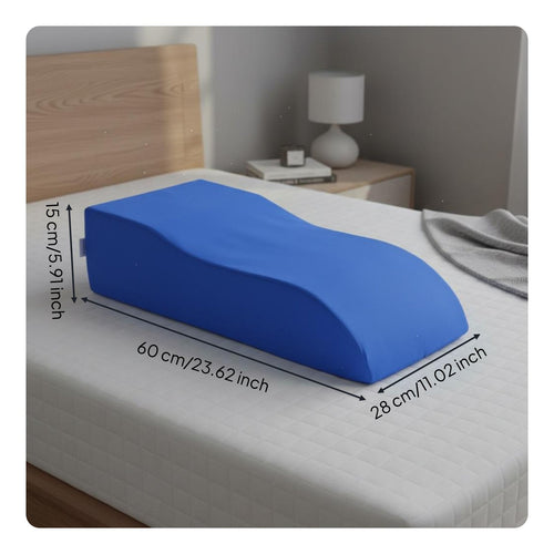 Leg Elevation Pillow Ergonomic Design Knee Support Ramp Breathable Textile