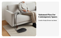 C-Shaped Couch Table Narrow silhouette C-Shaped Snack Table Light Luxury Aesthetic