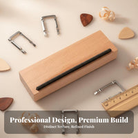 Precise Grinding Guitar Fret Beveling File Long-Lasting Wood Handle Fret Beveling File Comfortable Grip for DIY Hobbyists, Repair Shop