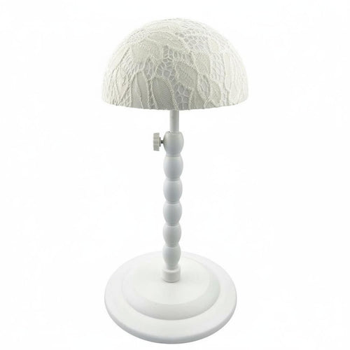 Adjustable Hairpiece Stand Stable Base Countertop Hat Display Multi-Purpose