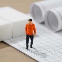 Architectural Model People Scale Model Human Figures Characters Miniature People Figurines for Designers, Hobbyists, Dioramas